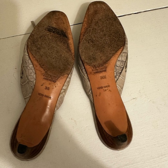 MIU MIU crocodile leather mules size 6.5 (36.5 EU) - Picture 6 of 6